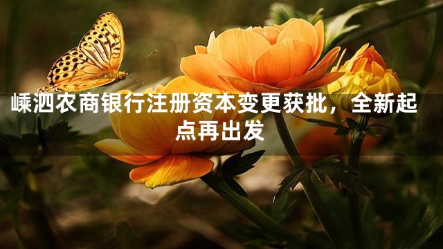 嵊泗農(nóng)商銀行注冊(cè)資本變更獲批,全新起點(diǎn)再出發(fā)